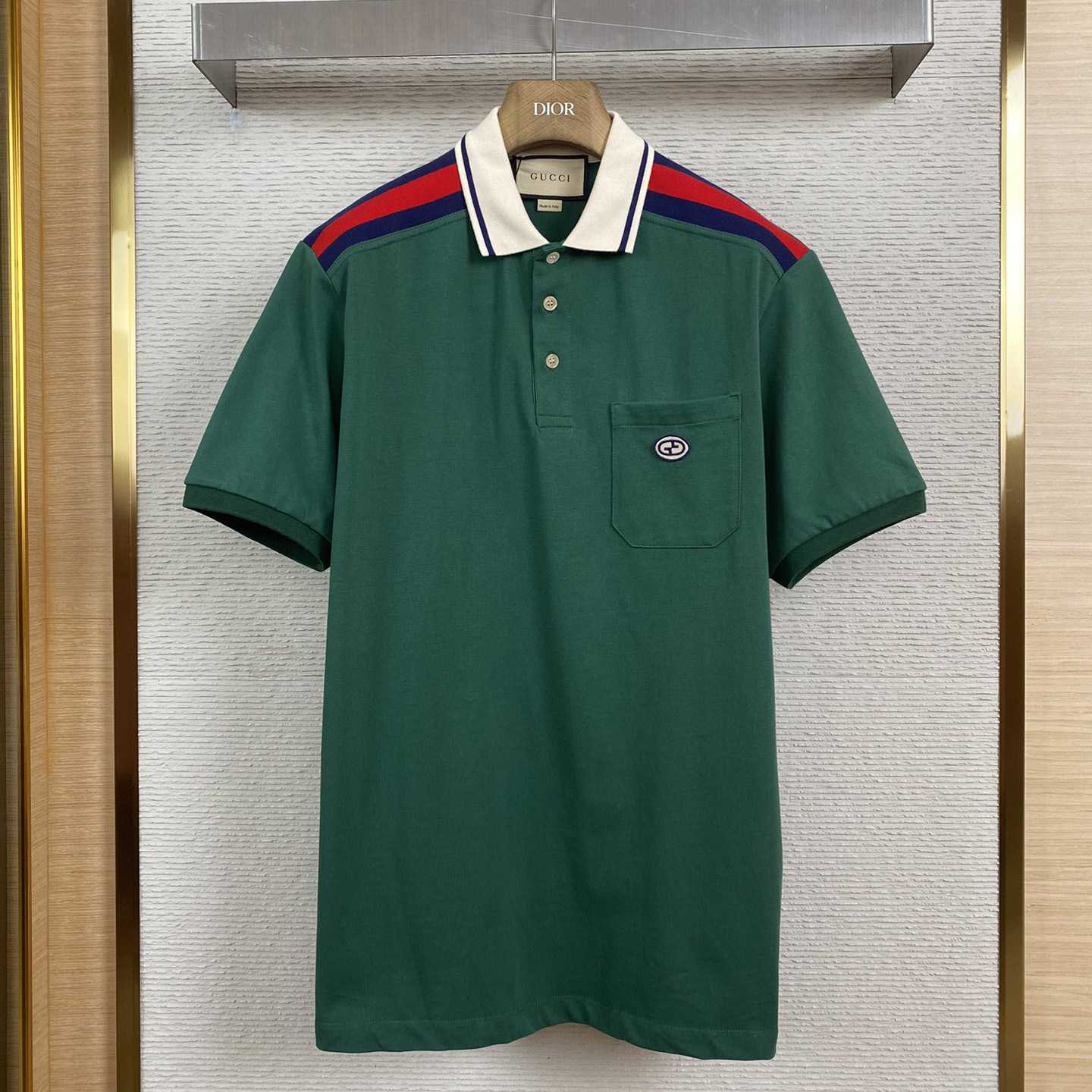 Gucci Cotton Polo With Interlocking G - PerfectKickZ