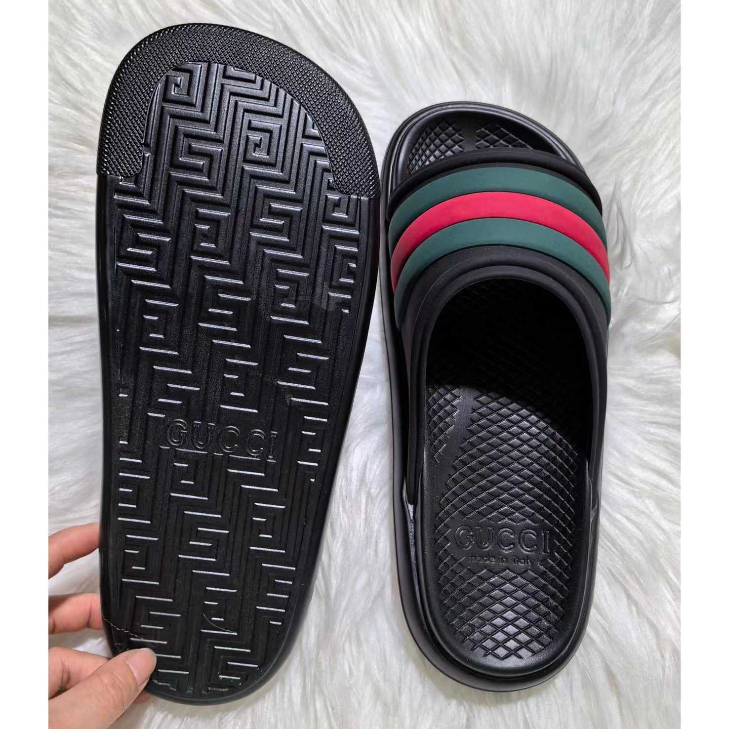 Gucci Web Slide Sandal - PerfectKickZ