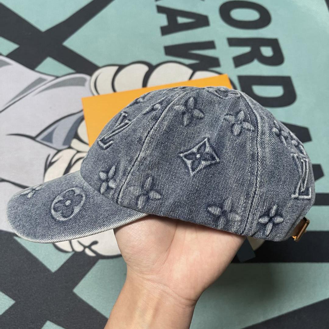 Louis Vuitton Monogram Washed Denim Cap - 