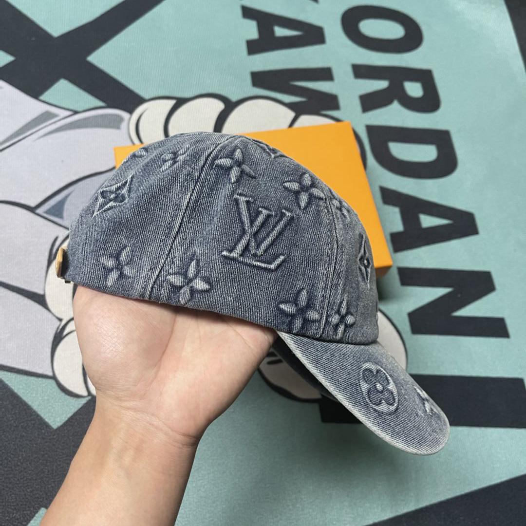 Louis Vuitton Monogram Washed Denim Cap - 