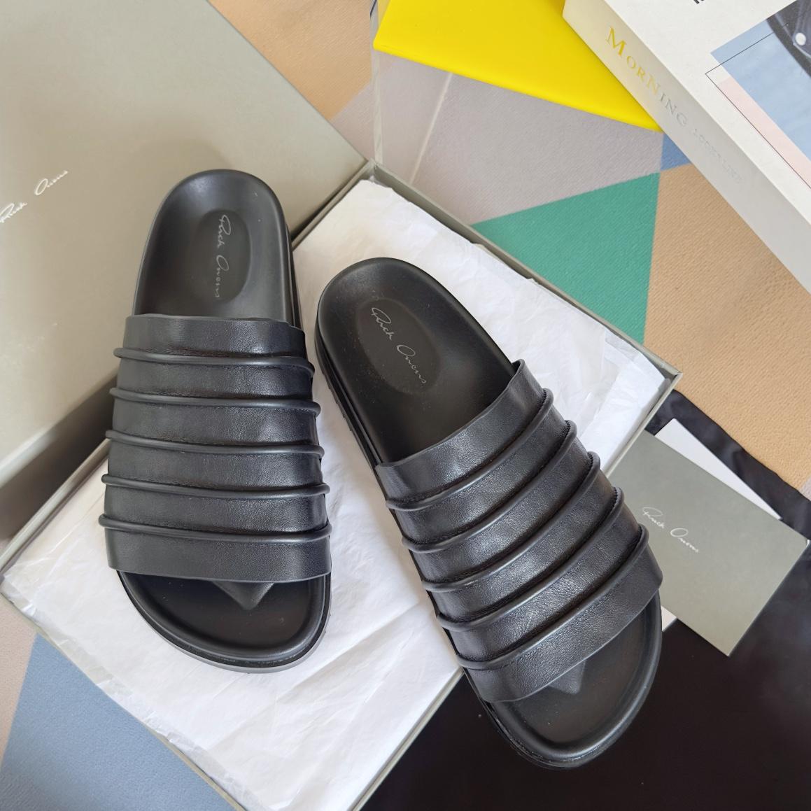 Rick Owens Ruhlmann Granola Slides - PerfectKickZ