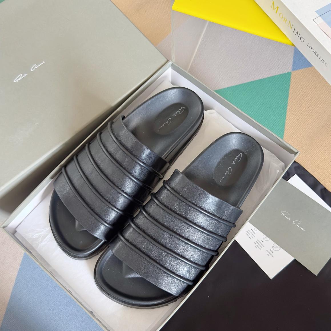 Rick Owens Ruhlmann Granola Slides - PerfectKickZ