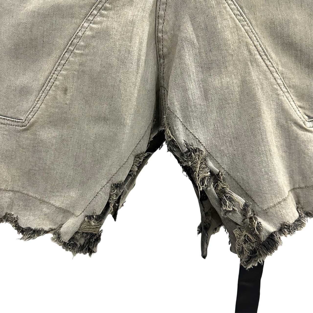Rick Owens DRKSHDW Slivered Denim Skirt - PerfectKickZ