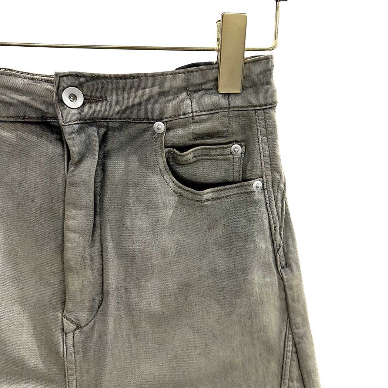 Rick Owens DRKSHDW Slivered Denim Skirt - PerfectKickZ