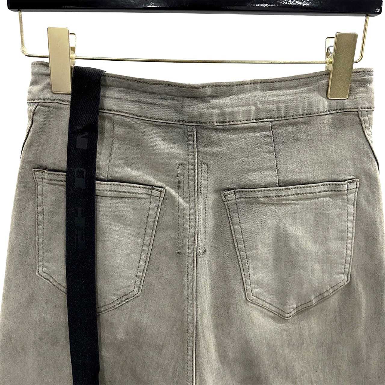 Rick Owens DRKSHDW Slivered Denim Skirt - PerfectKickZ