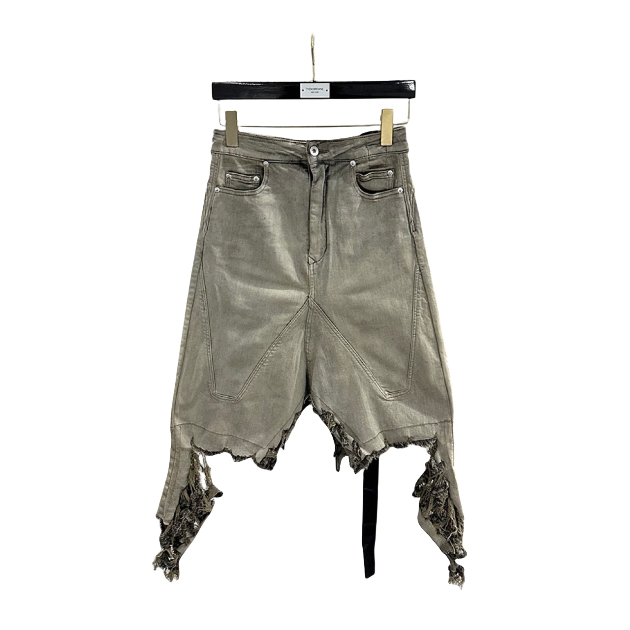 Rick Owens DRKSHDW Slivered Denim Skirt - PerfectKickZ