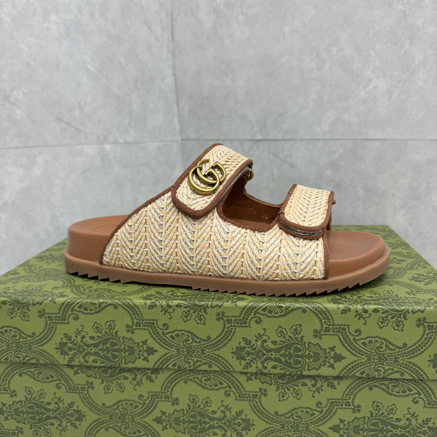 Gucci Sandal With Double G   - PerfectKickZ