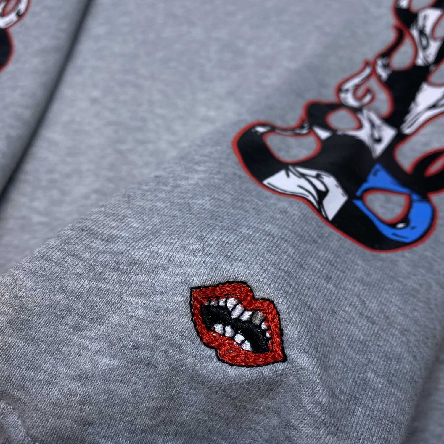 Chrome Hearts Chrome hearts Grey Race Cross Hoodie - PerfectKickZ