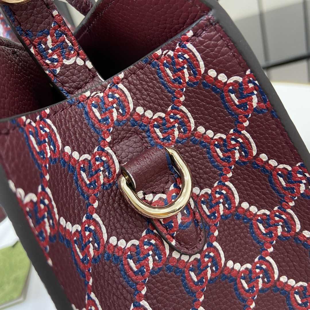 Gucci Small Tote Bag With GG Shadow  - PerfectKickZ