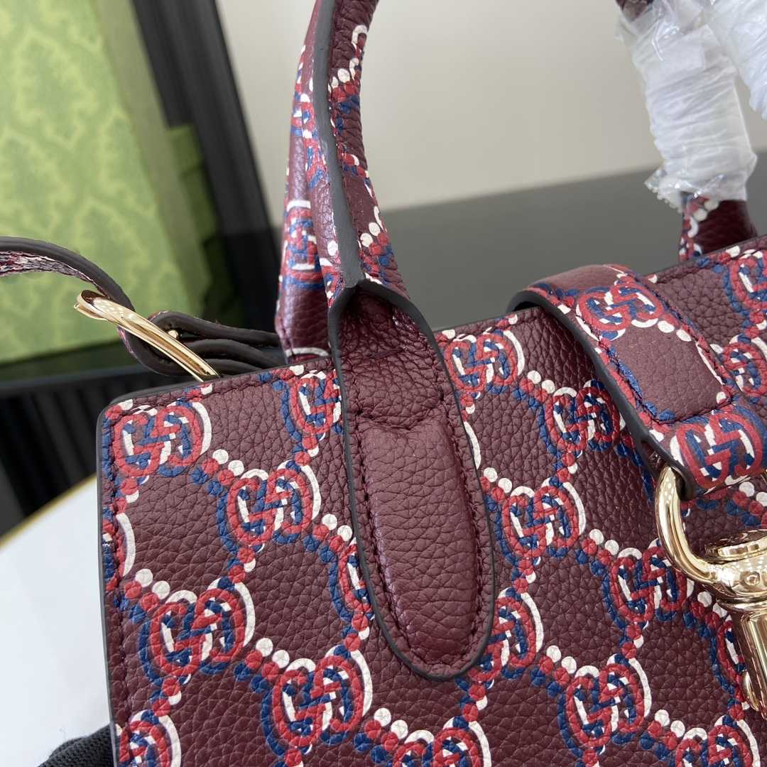 Gucci Small Tote Bag With GG Shadow  - PerfectKickZ
