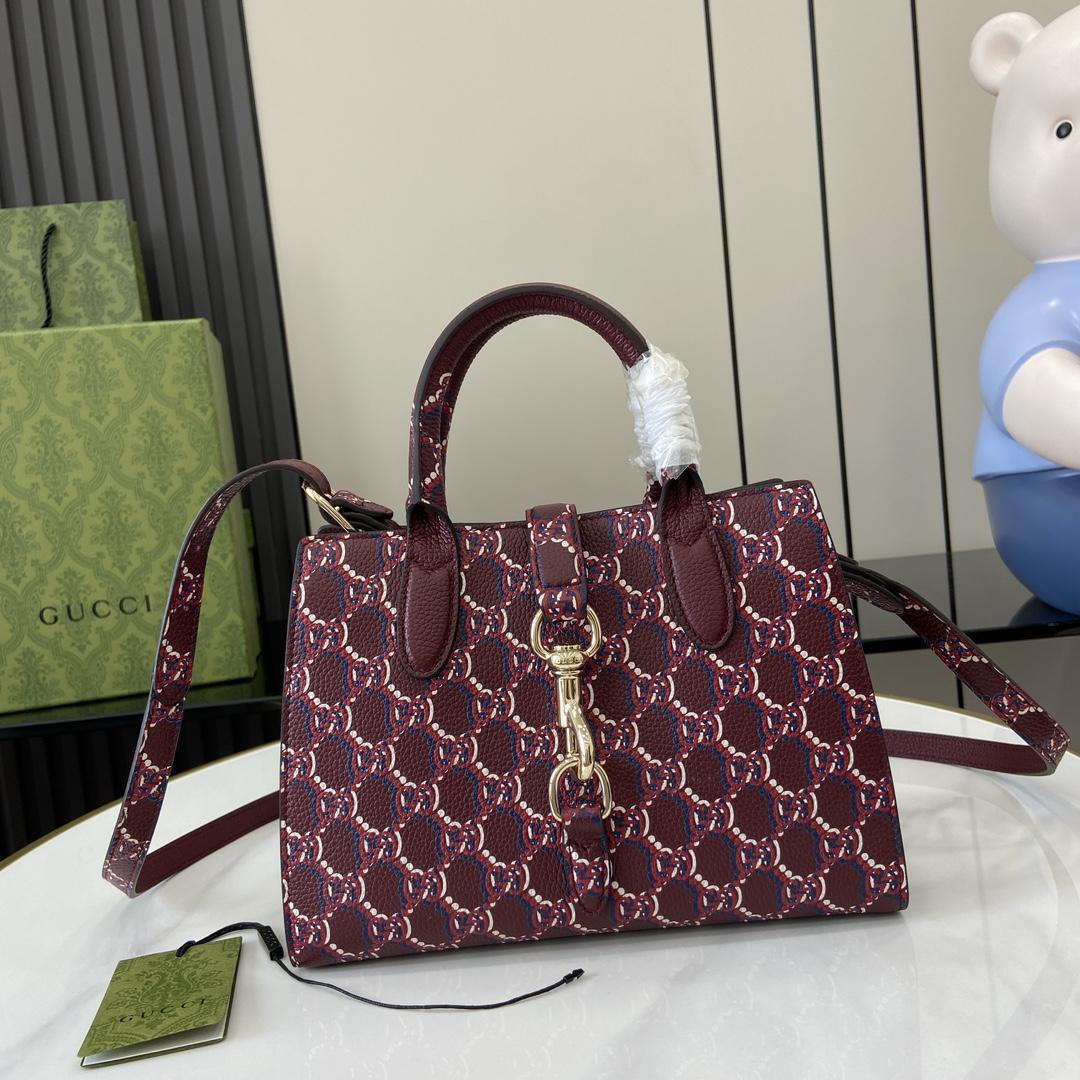 Gucci Small Tote Bag With GG Shadow  - PerfectKickZ