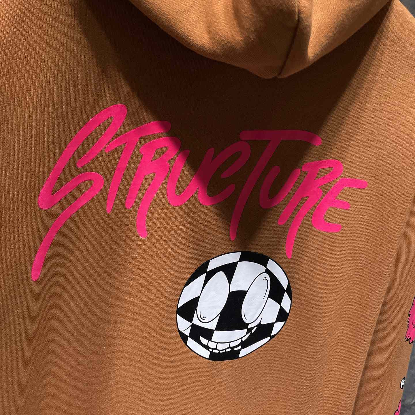 Chrome Hearts x Matty Boy Brown & Pink 'Structure' Hoodie - PerfectKickZ