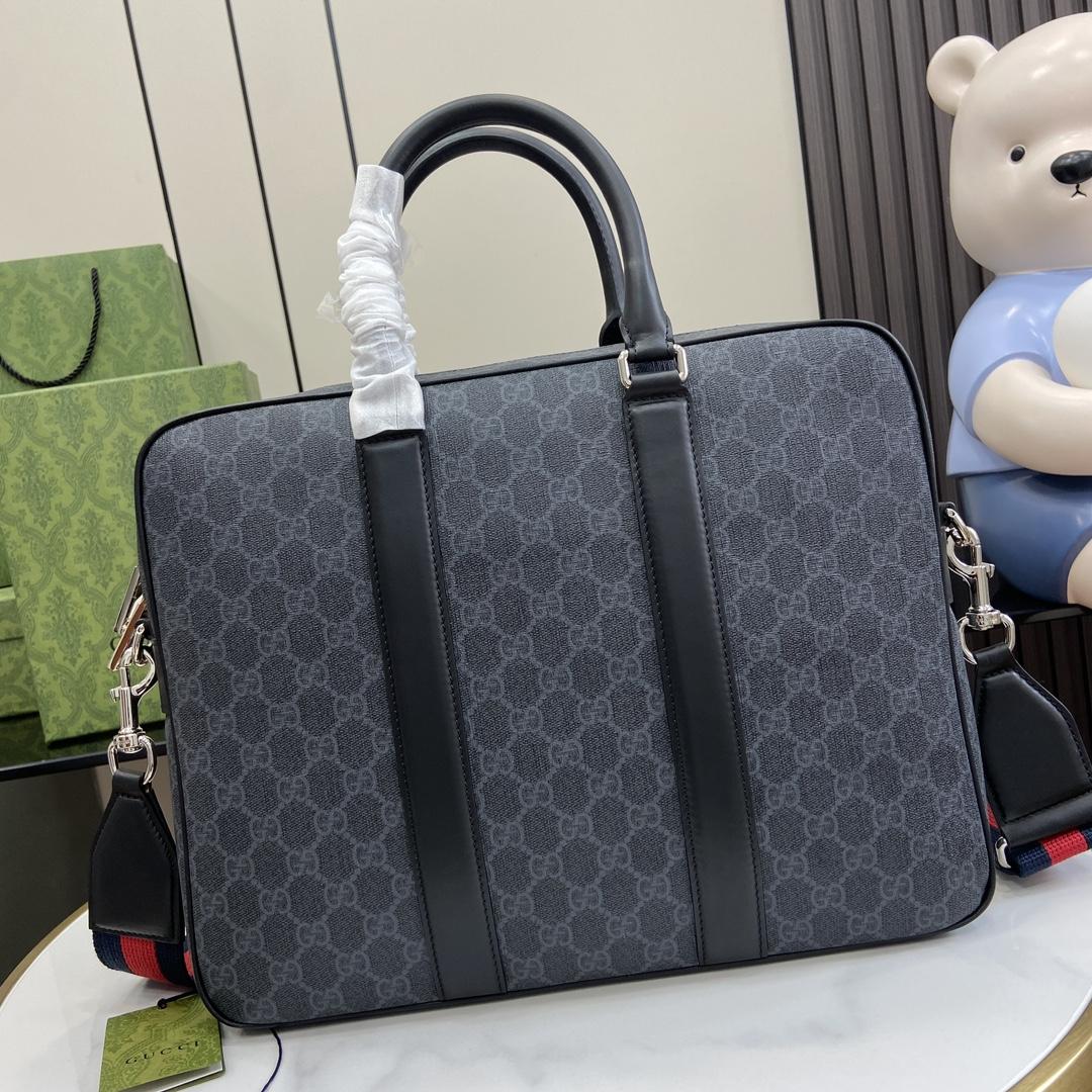 Gucci GG Briefcase With Shoulder Strap - PerfectKickZ