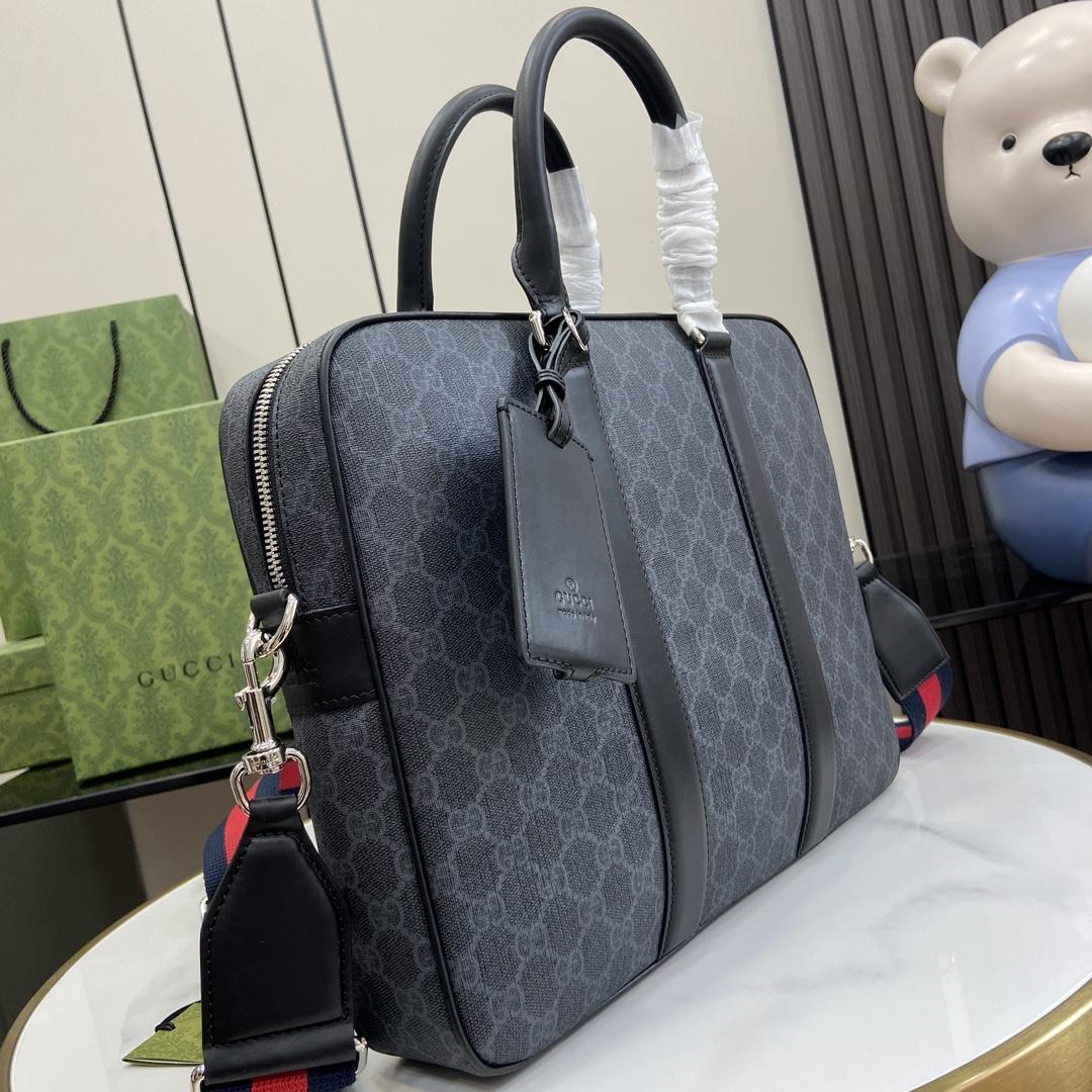 Gucci GG Briefcase With Shoulder Strap - PerfectKickZ