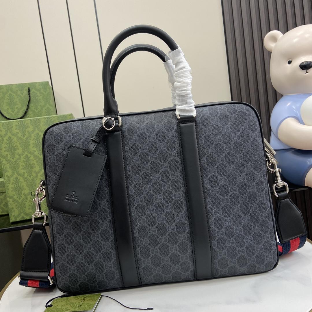 Gucci GG Briefcase With Shoulder Strap - PerfectKickZ