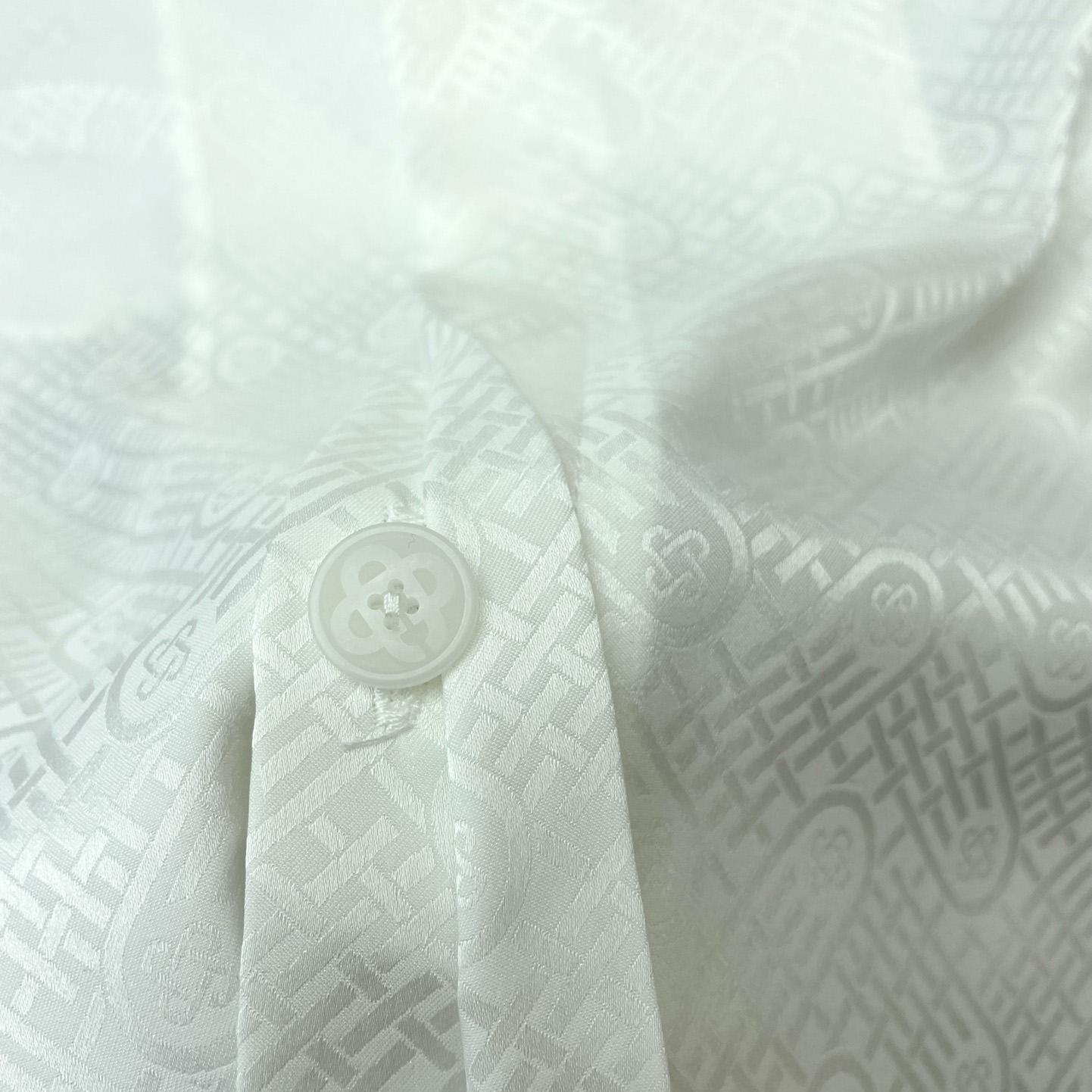 Casablanca Tennis Club Icon Silk Shirt   CA3480 - PerfectKickZ