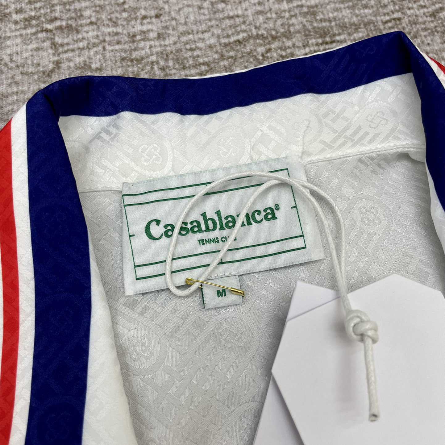 Casablanca Tennis Club Icon Silk Shirt   CA3480 - PerfectKickZ