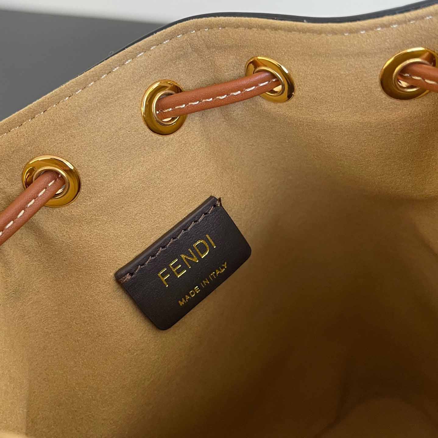 Fendi Mon Tresor Natural Straw Mini-bag With FF Embroidery - PerfectKickZ
