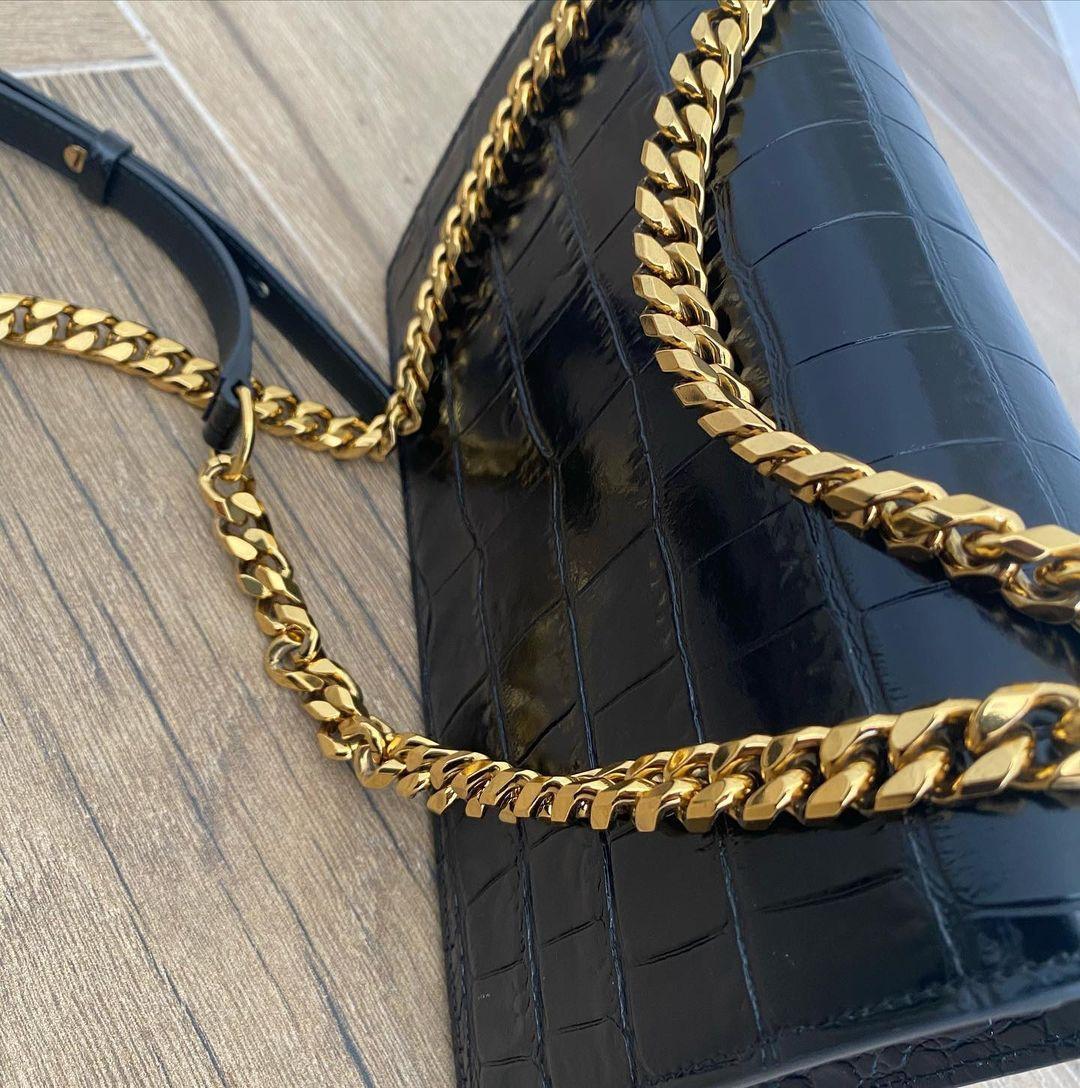 Alexander McQueen The Biker Mini Jewelled Satchel 'Black' (18*12*6cm) - PerfectKickZ