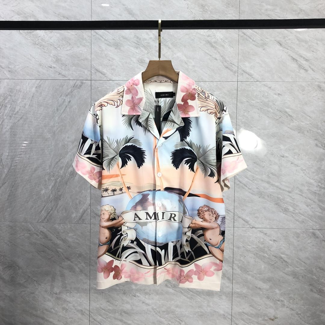 Amiri Cherub Silk Shirt - PerfectKickZ