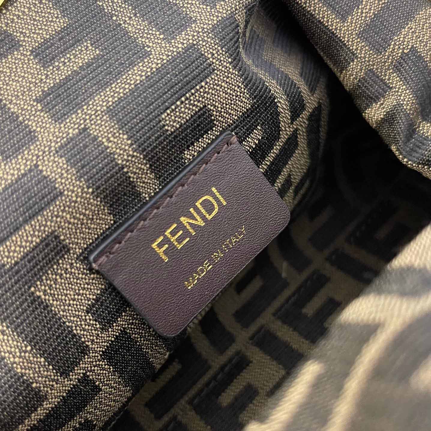 Fendi First Small Natural Straw Bag - PerfectKickZ