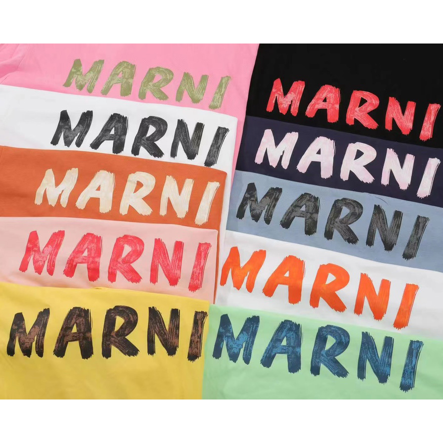 Marni Cotton T-Shirt With Logo - PerfectKickZ