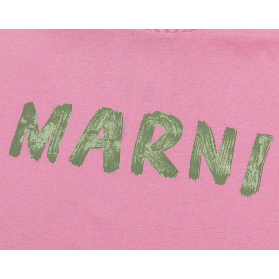 Marni Cotton T-Shirt With Logo - PerfectKickZ