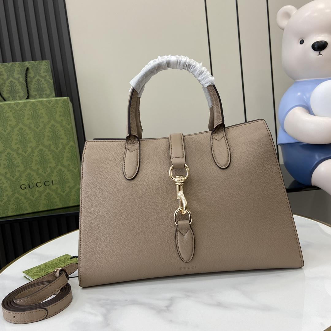Gucci Medium Tote Bag With Hook Closure - PerfectKickZ