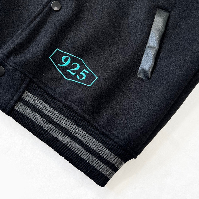 Tiffany And Co Nike Black Varsity Bomber Jacket - PerfectKickZ