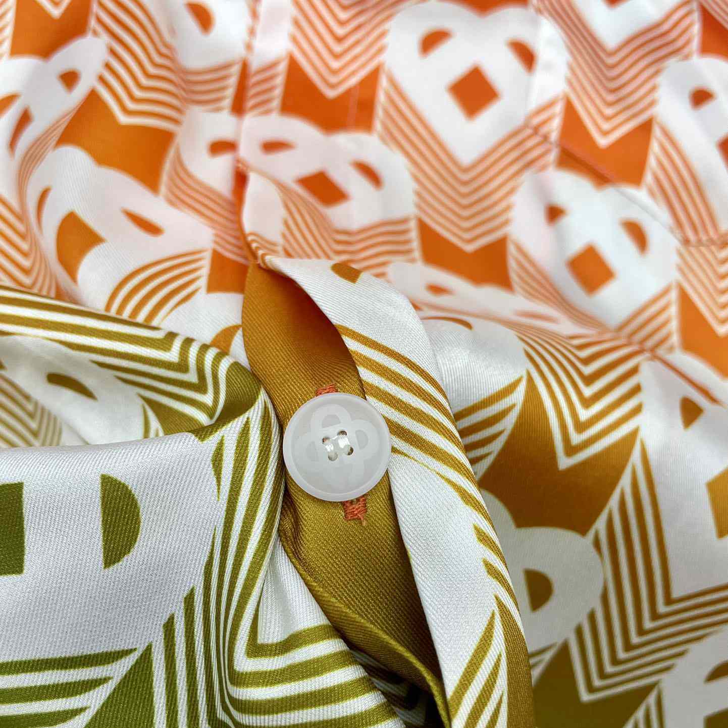 Casablanca Cuban Collar Short-Sleeve Shirt 'Heart Monogram Gradient'   CA3484 - PerfectKickZ