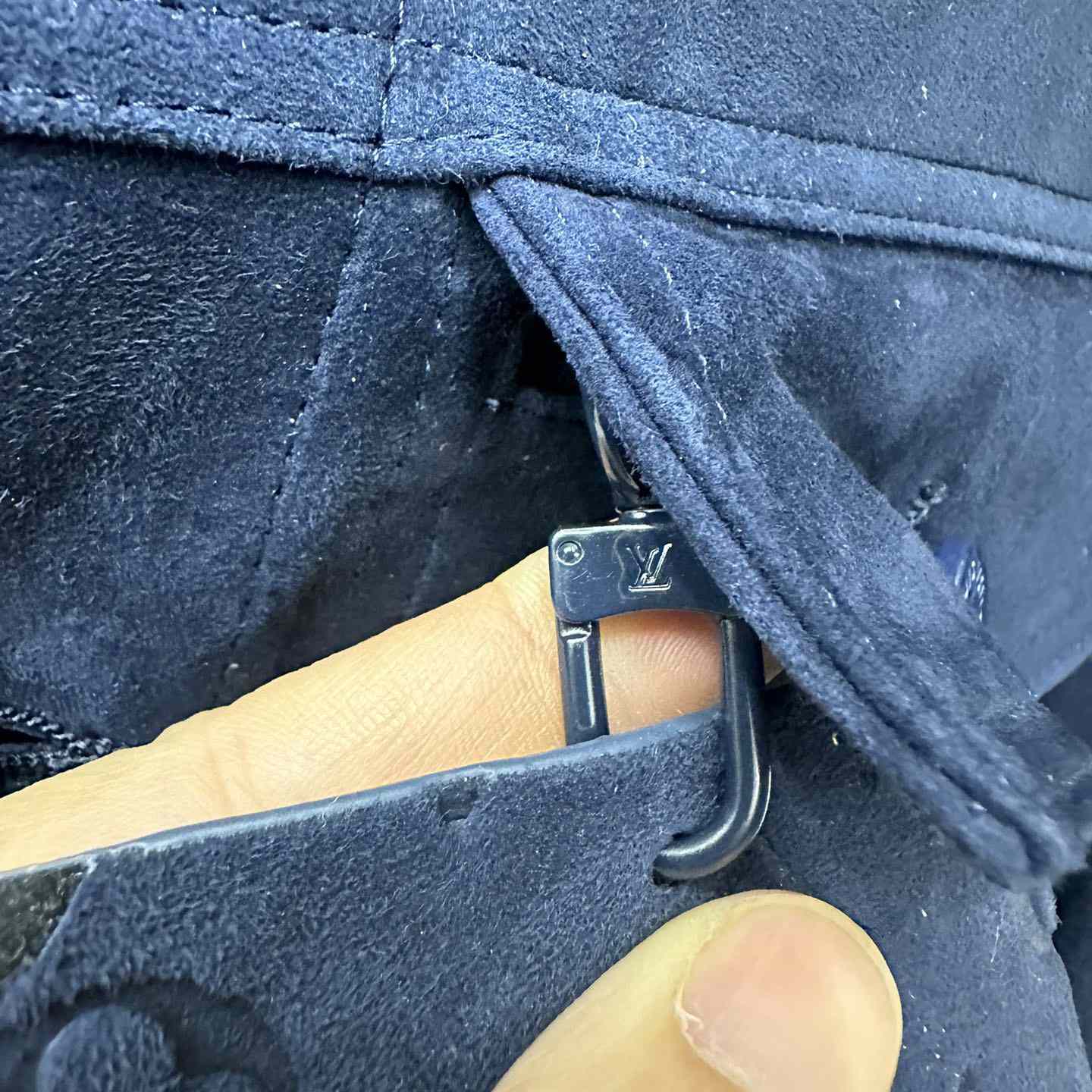 Louis Vuitton Suede Denim Jacket   1A8I3B - PerfectKickZ