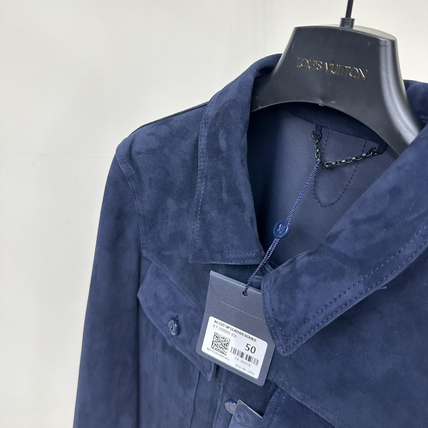 Louis Vuitton Suede Denim Jacket   1A8I3B - PerfectKickZ