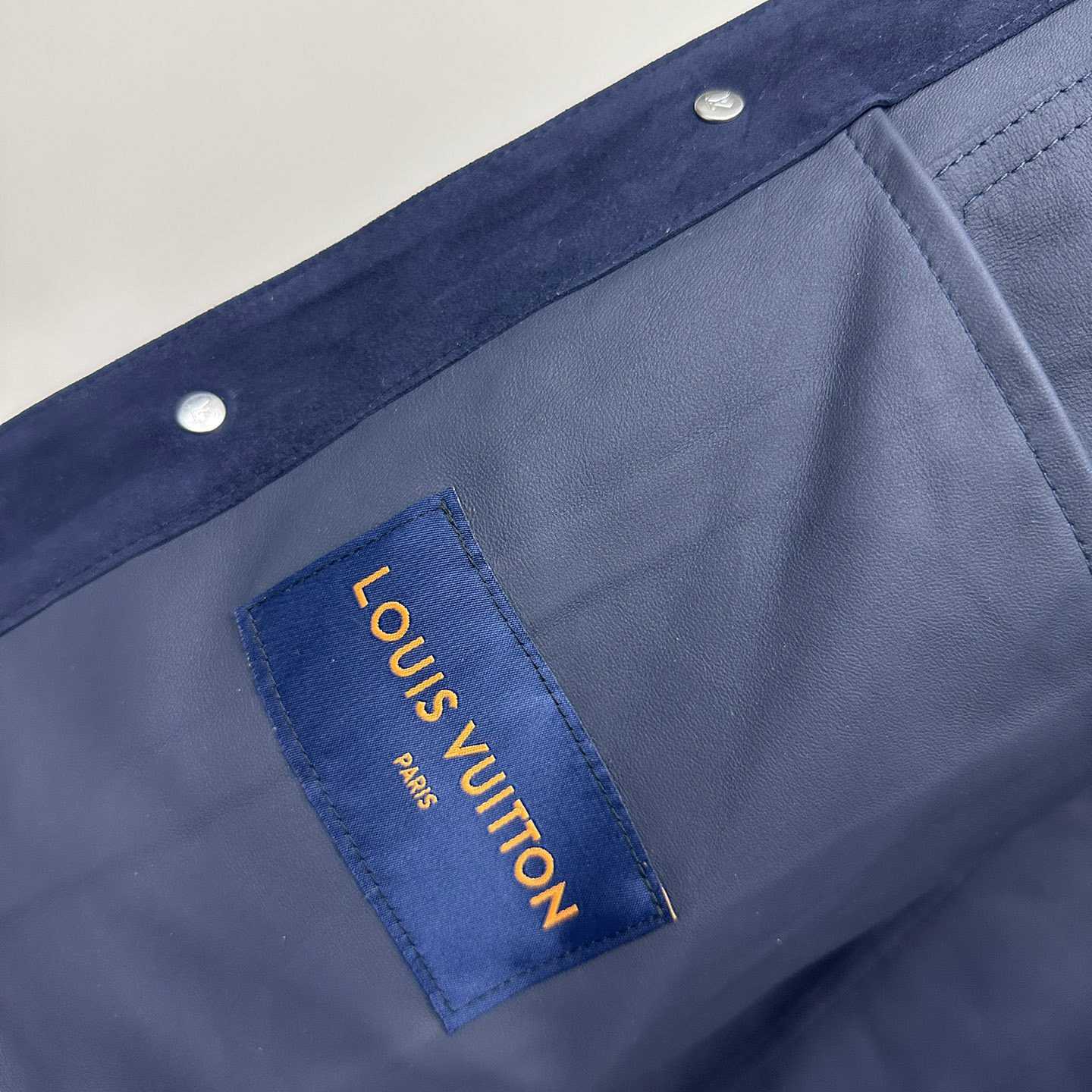 Louis Vuitton Suede Denim Jacket   1A8I3B - PerfectKickZ