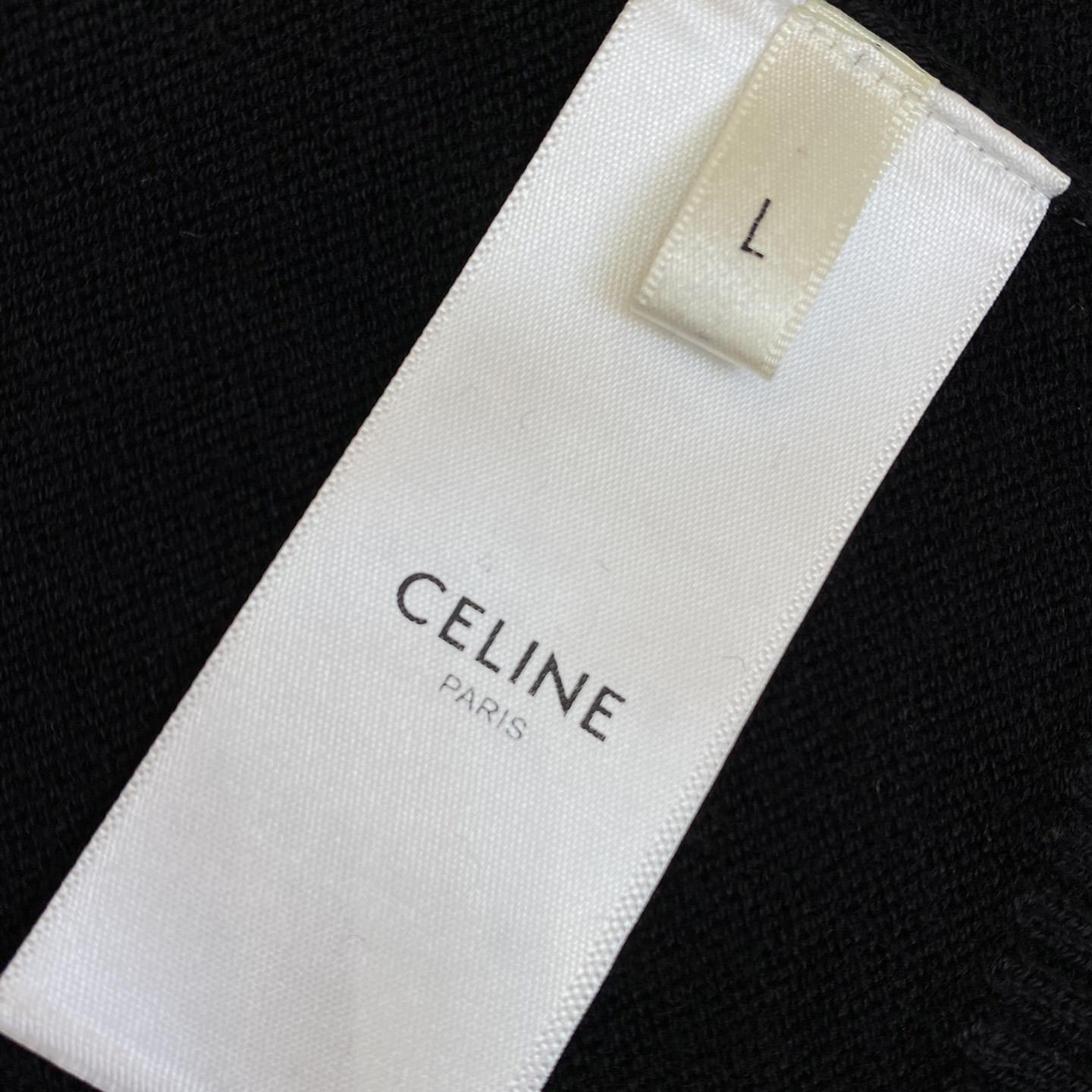 Celine Triomphe V-Neck Wool Sweater Vest - PerfectKickZ