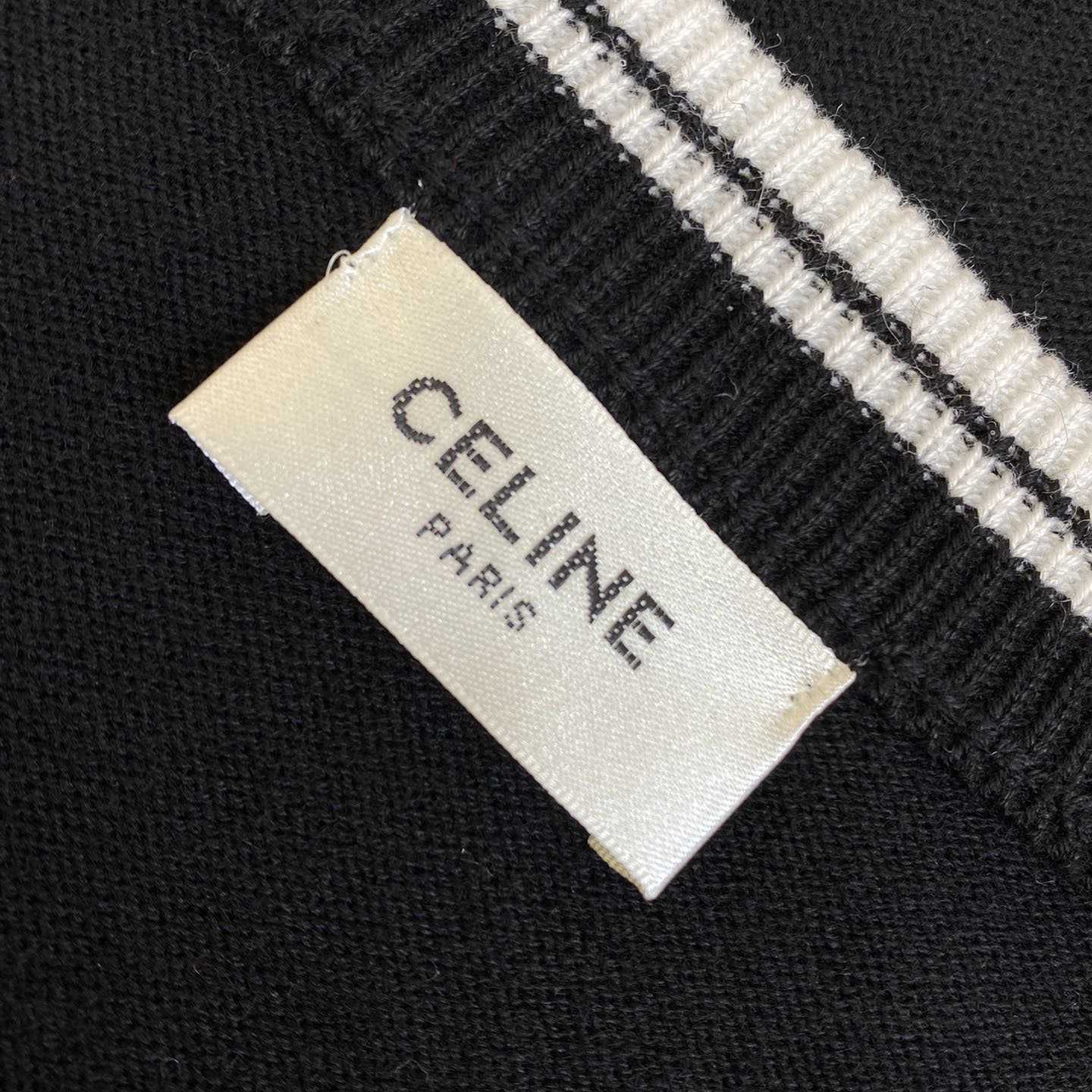 Celine Triomphe V-Neck Wool Sweater Vest - PerfectKickZ