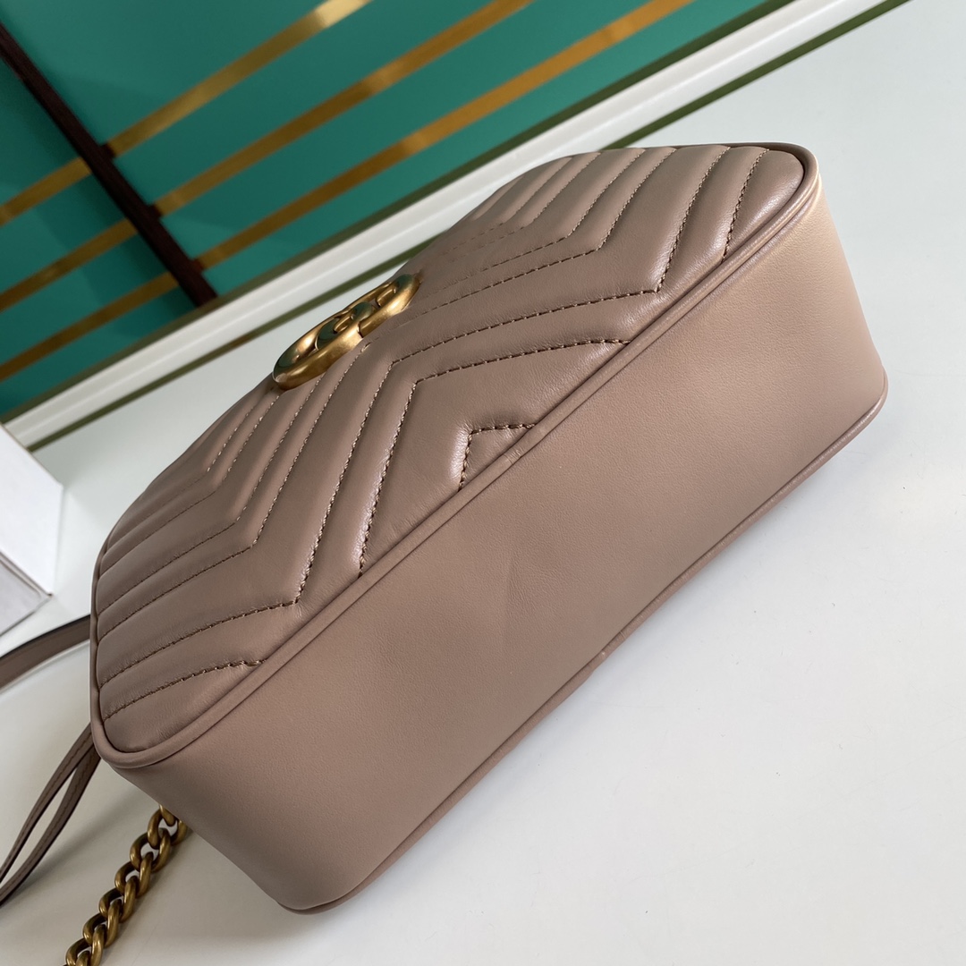 Gucci GG Marmont Small Shoulder Bag(24*12*7cm) - PerfectKickZ