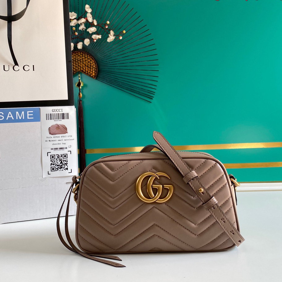 Gucci GG Marmont Small Shoulder Bag(24*12*7cm) - PerfectKickZ