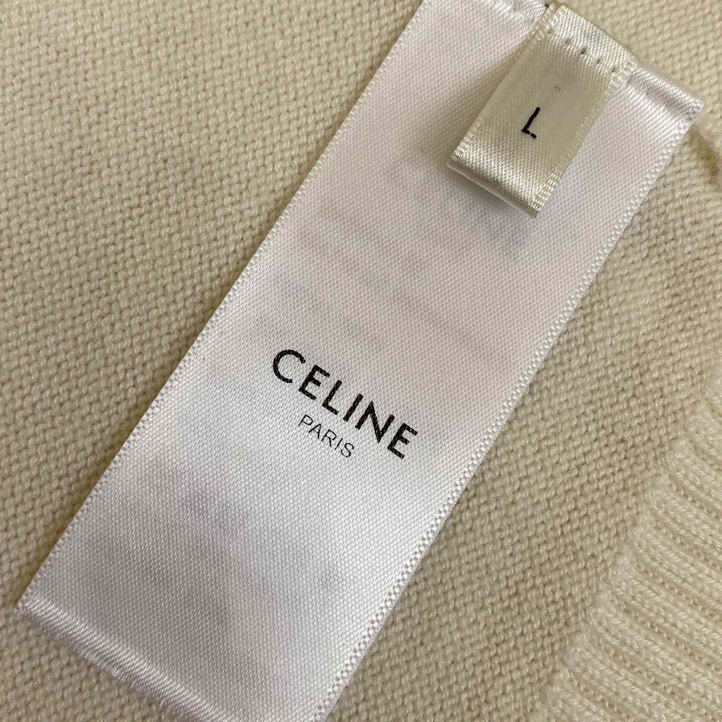 Celine Pull Sans Manches Triomphe 'Ecru/Blue/Red' - 