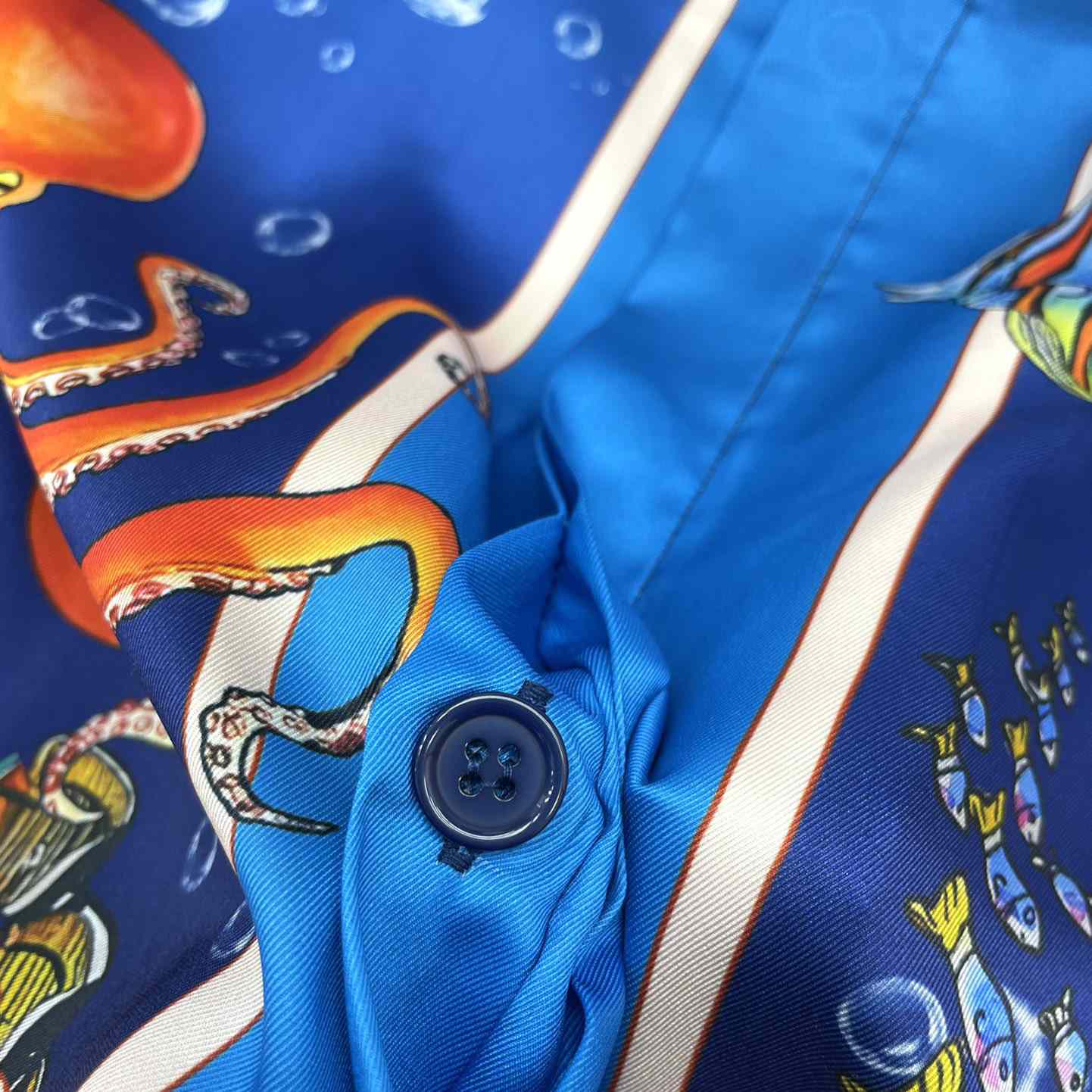 Casablanca  Silk Drawstring Short-Sleeve Shirt   CA3456 - PerfectKickZ