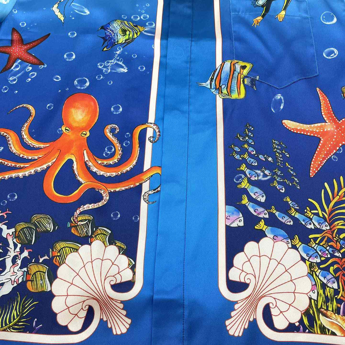 Casablanca  Silk Drawstring Short-Sleeve Shirt   CA3456 - PerfectKickZ