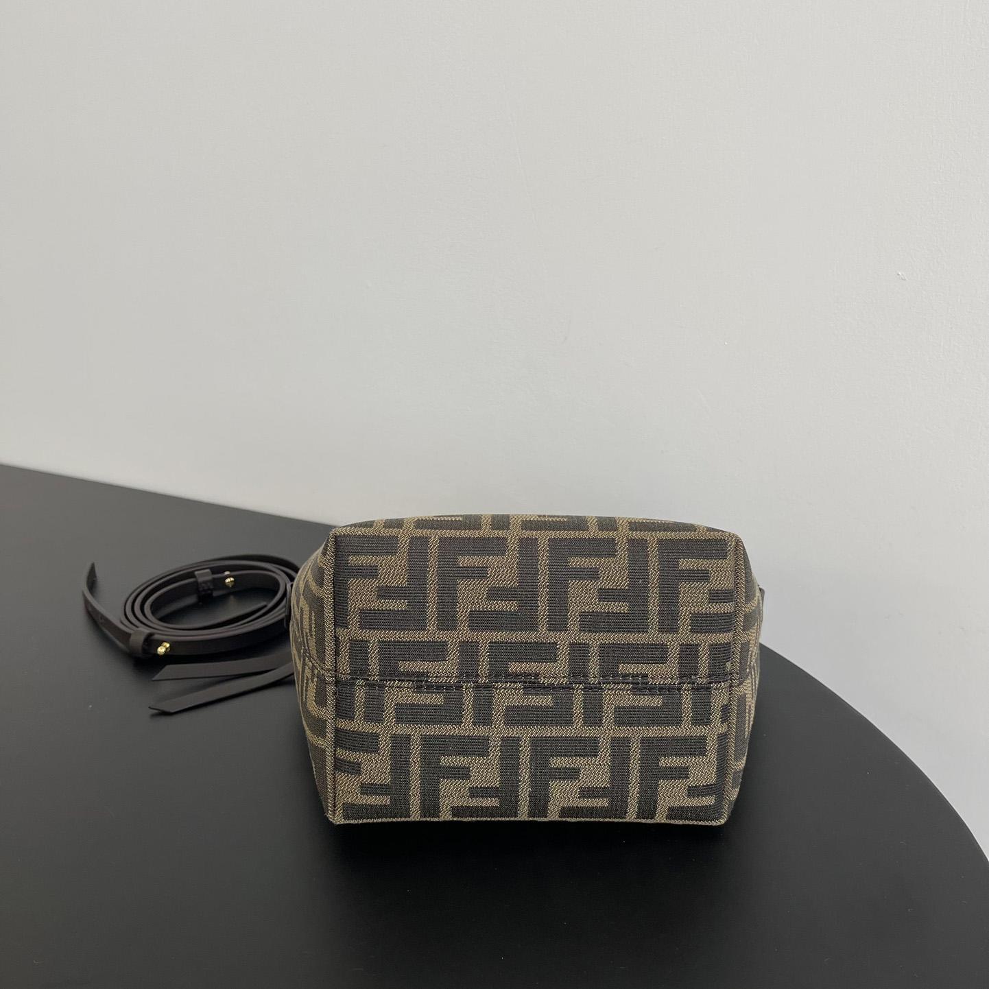 Fendi Mini Roll Brown FF Jacquard Mini Bag - PerfectKickZ