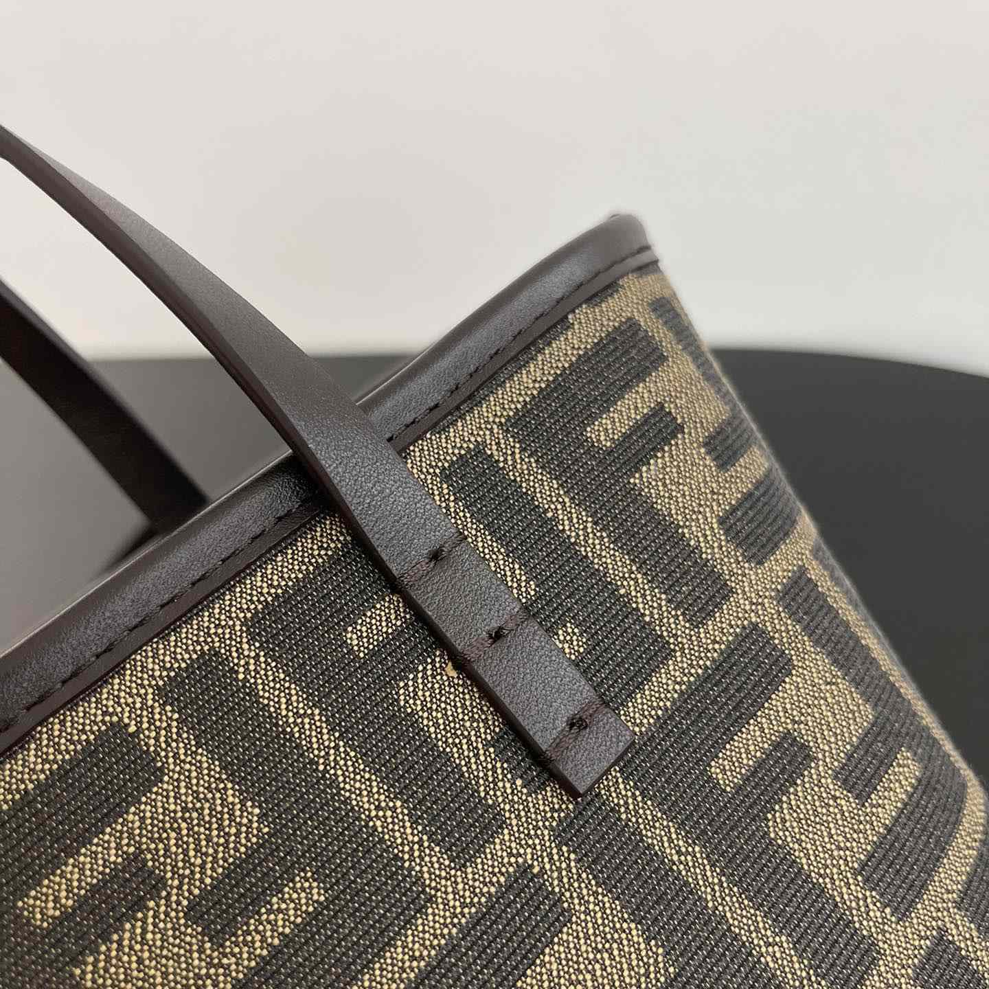 Fendi Mini Roll Brown FF Jacquard Mini Bag - PerfectKickZ