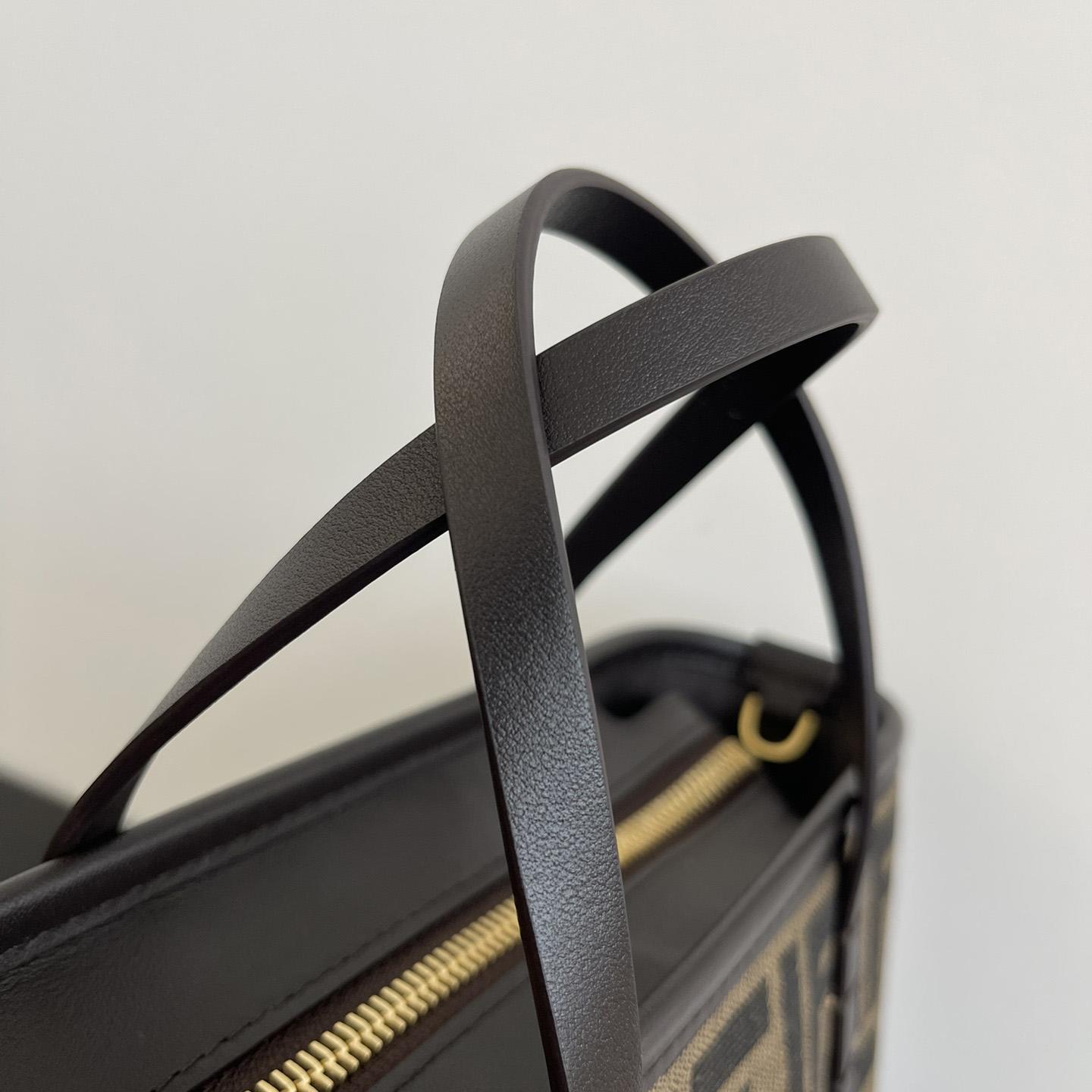 Fendi Mini Roll Brown FF Jacquard Mini Bag - PerfectKickZ