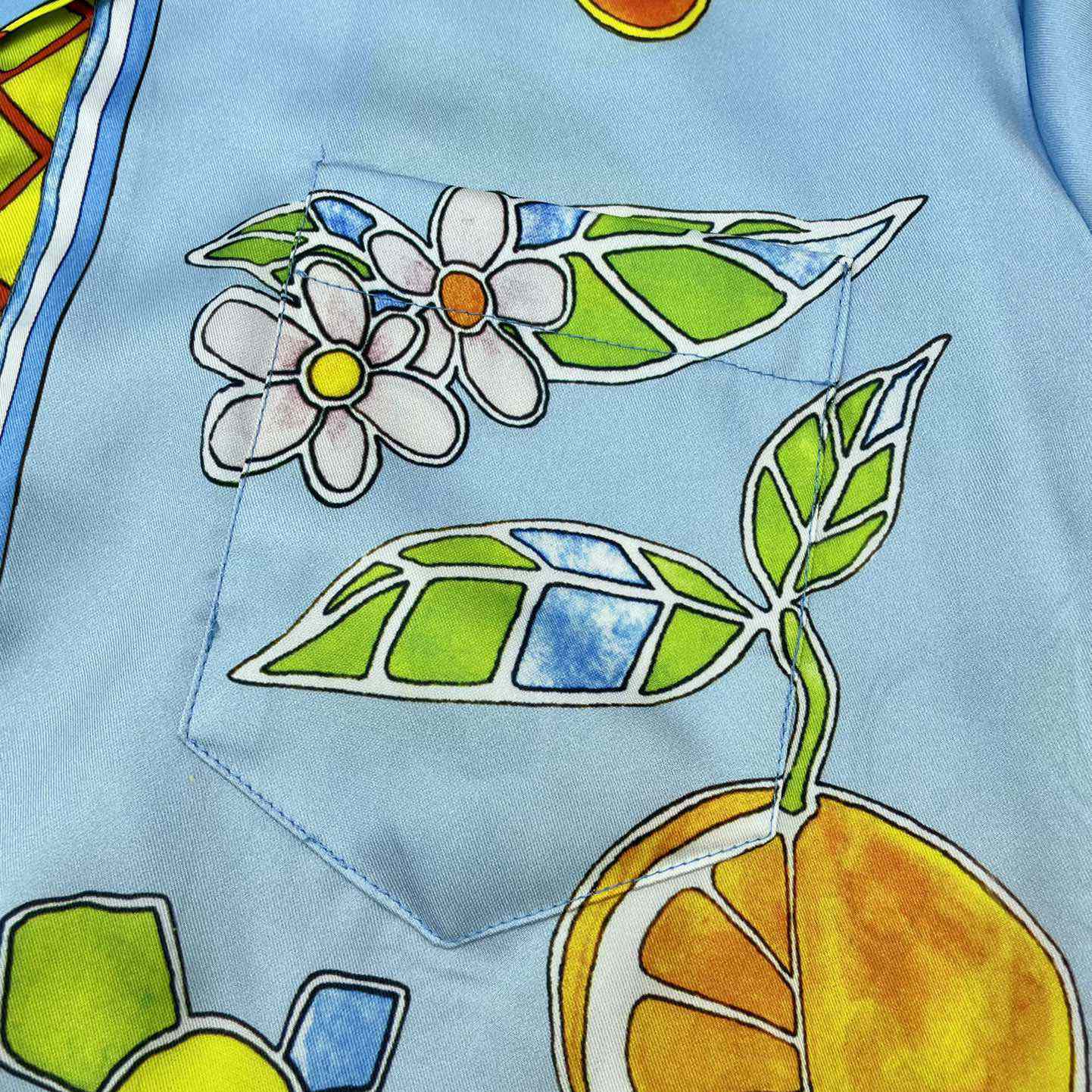 Casablanca Cuban Collar Short-Sleeve Shirt 'Yoruba Flowers'   CA3486 - PerfectKickZ