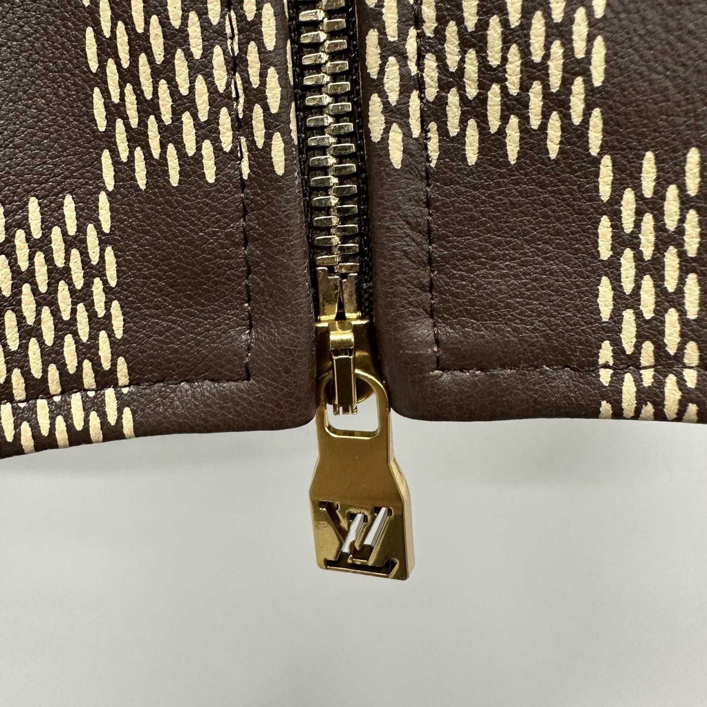 Louis Vuitton Damier Leather Harrington Jacket   1AFIMC - PerfectKickZ