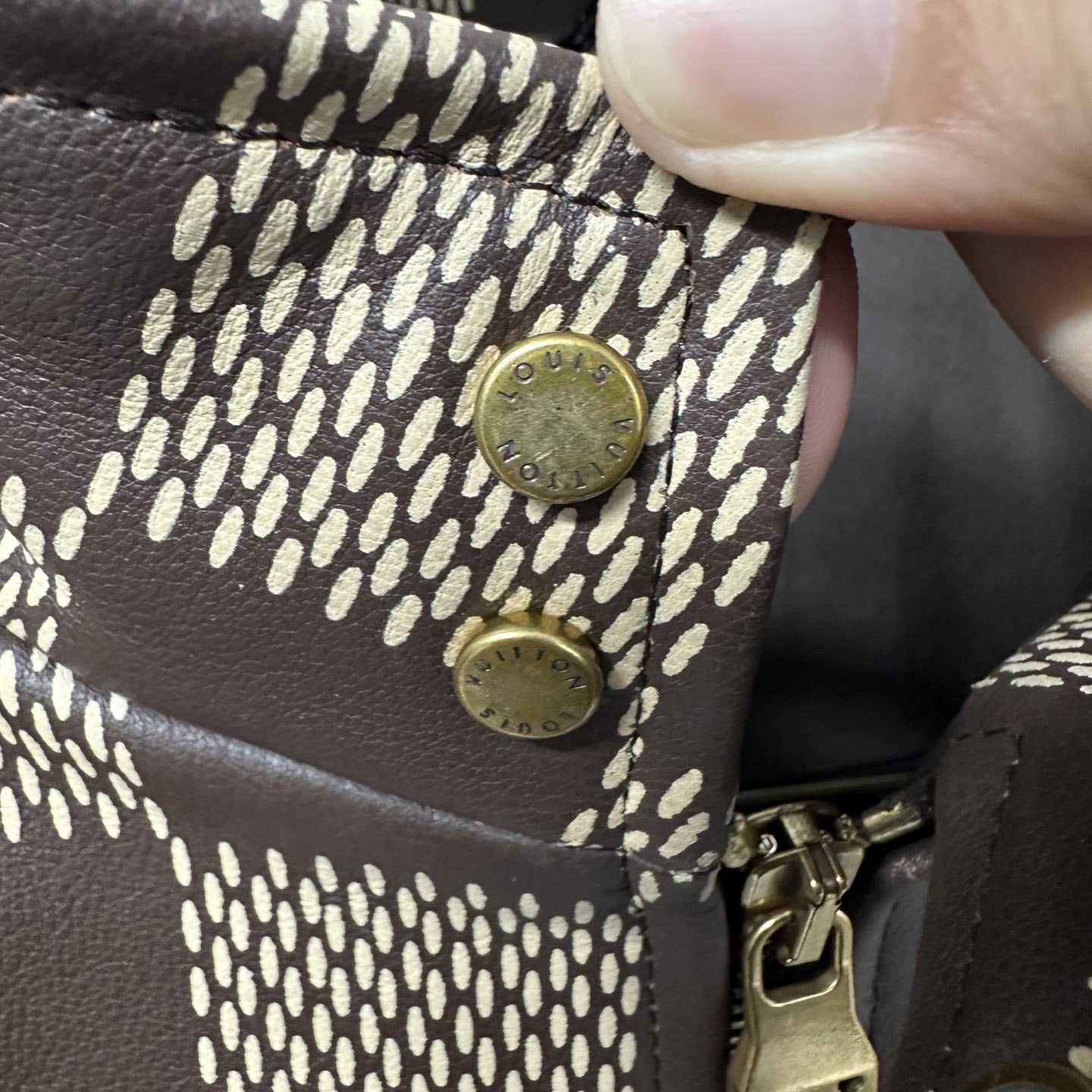 Louis Vuitton Damier Leather Harrington Jacket   1AFIMC - PerfectKickZ