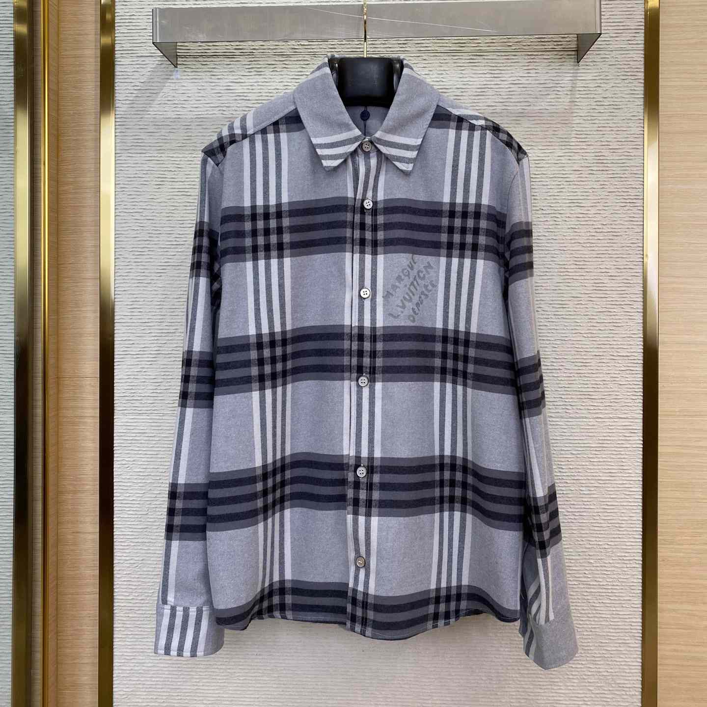 Louis Vuitton Long-Sleeved Cotton Flannel Shirt   1AFXSW - PerfectKickZ