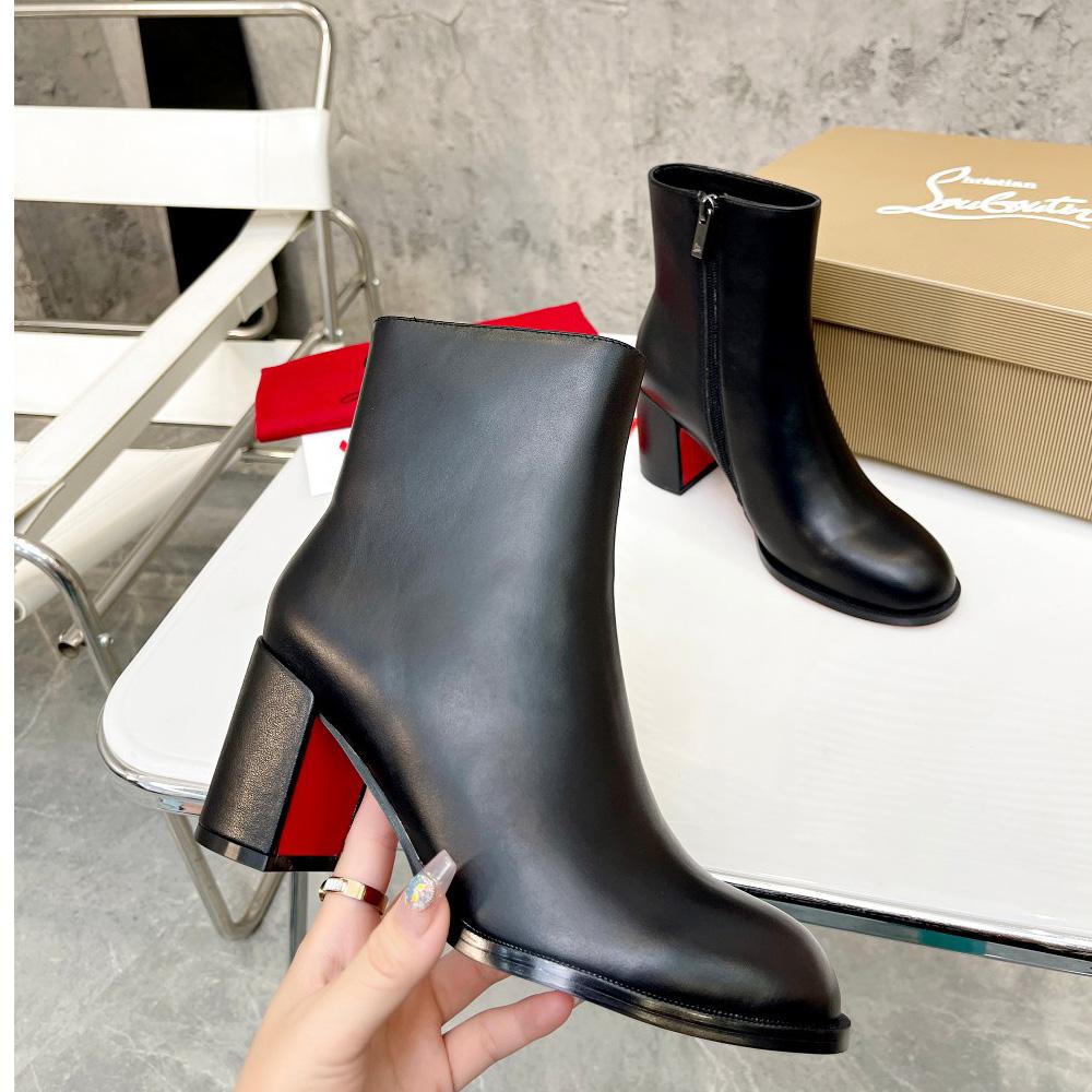 Christian Louboutin Adoxa Leather Ankle Boots - PerfectKickZ