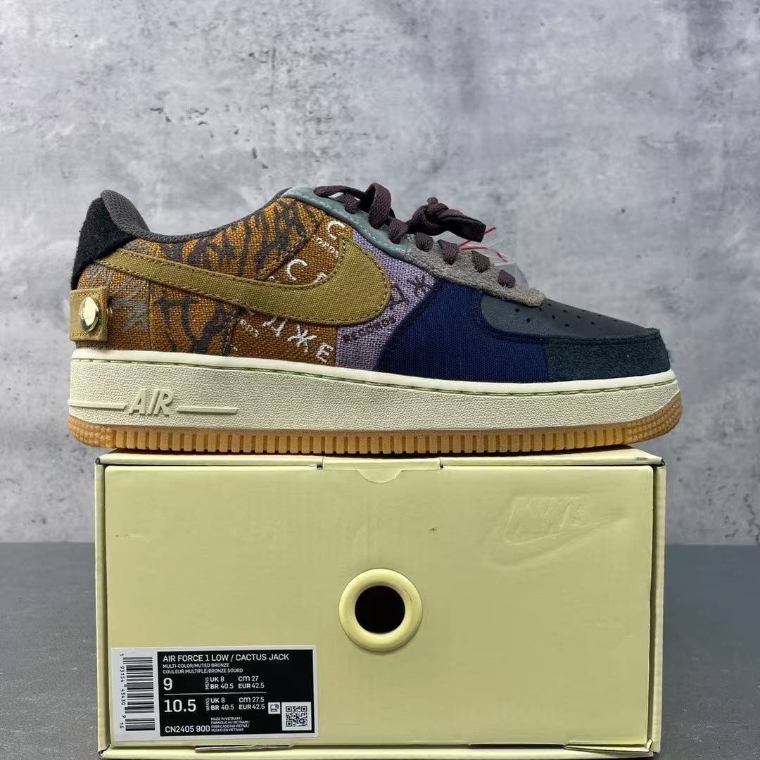Travis Scott x Nike Air Force 1 Low AF1 Sneaker    CN2405-900  - PerfectKickZ