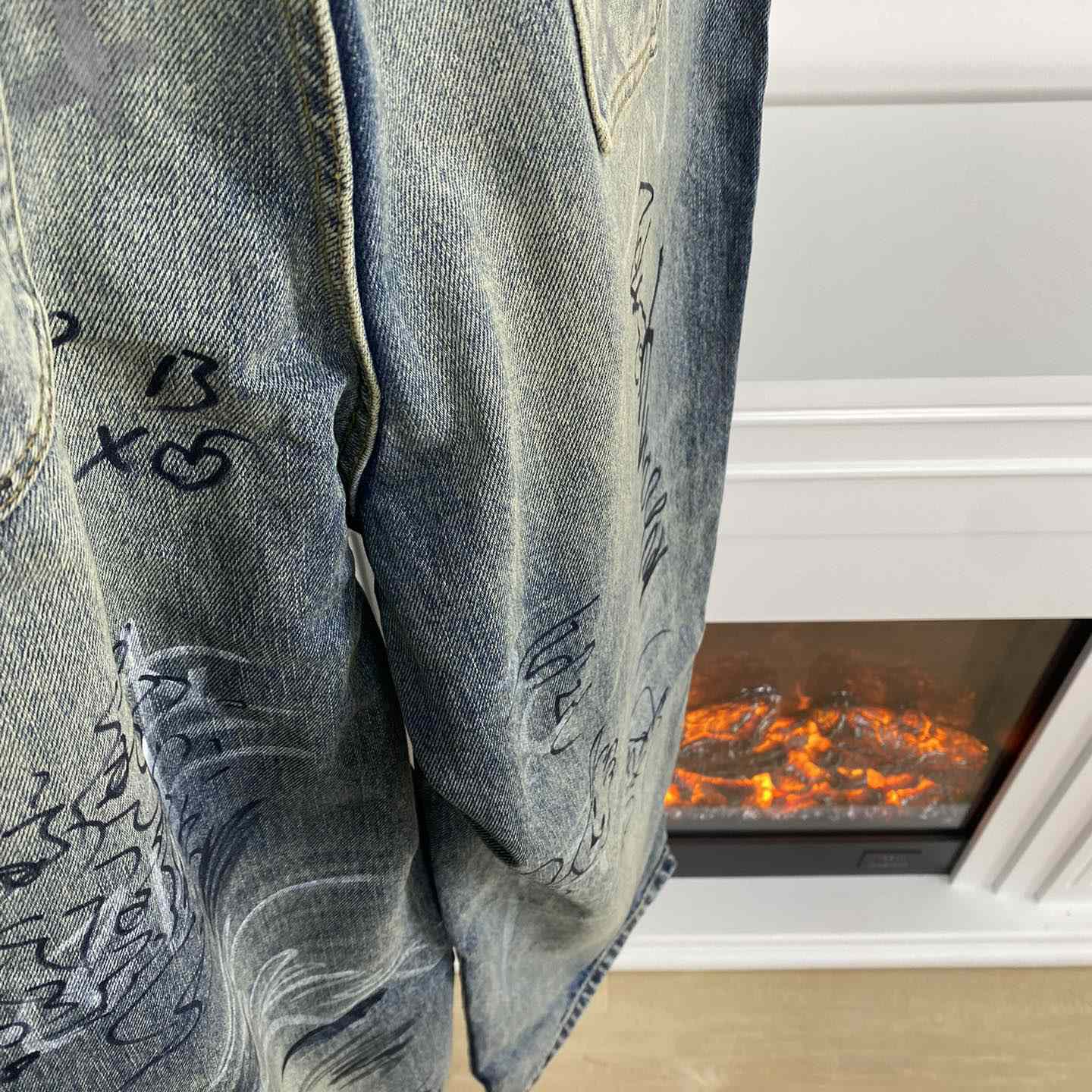 Balenciaga Graffiti Baggy Jeans - PerfectKickZ